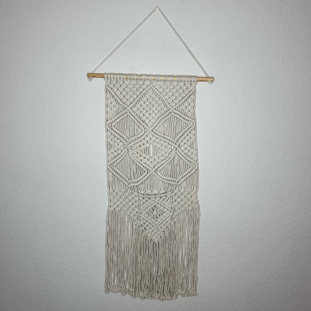 Macrame Wall Hanging Decor - Picture 2 of 2